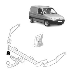 Brink Towbar European for Peugeot Partner (08/2005 - 03/2008), Citroen Berlingo (07/1996 - 03/2008), Citroen Berlingo (07/1999 - 03/2008), Peugeot Par