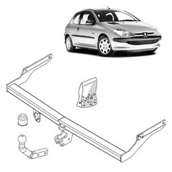 Brink Towbar European for Peugeot 206 (09/1998 - 12/2008)