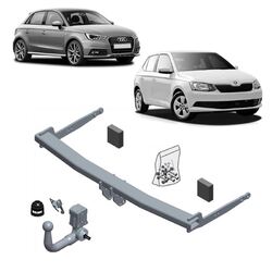 Brink Towbar to suit Audi A1 (12/2010 - on), Audi A1 (05/2010 - on), Skoda Fabia (03/2010 - 06/2015), Skoda Fabia (01/2007 - 10/2015), Skoda Fabia (08