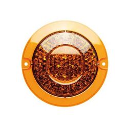 Roadvision LED Indicator Lamp BR170 Series 10-30V 15 LED Round 134mm Amber Lens Recessed Mount