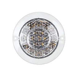 Roadvision LED Reverse Lamp BR170 Series 10-30V 15 LED Round 134mm Clear Lens Recessed Mount