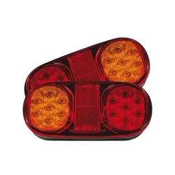 Roadvision 10-30V Stop/Tail/Ind/Ref 162 X 80mm Submersible With Lic Twin Pack