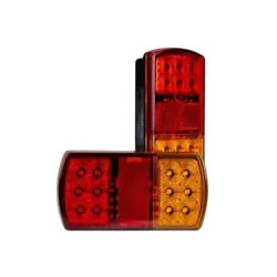 Roadvision LED Rear Combination Lamp 12V Stop/Tail/Ind/Ref Surface Mount 150 x 80mm Twin Pack with Licence