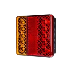 Roadvision LED Rear Combination Lamp 10-30V Stop/Tail/Ind/Ref/Lic Surface Mount 100 x 100mm Single Blister with Lic