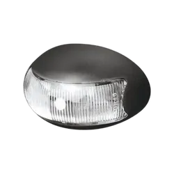 Roadvision 10-30V 2 LED Oval 60 X 37MM Clear Lens Black Base 0.5MT Cable Blister Pack
