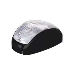 Roadvision 10-30V 2 LED Oval 60 X 35MM Clear Lens Black Base 2.5m Cable Blister Pack