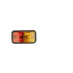 Roadvision Clearance Light LED Red/Amber BR7 Series 10-30V 50x25mm Red/Amb Lens Self Adhesive Mount 0.5m Cable Twin Pack