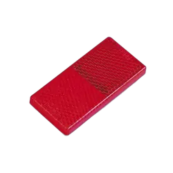 Roadvision Reflector Red Rect. BRREF Series Self Adhesive 65 x 30 x 8mm Twin Pack