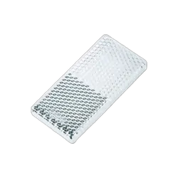 Roadvision Reflector White Rect. BRREF Series Self Adhesive 65 x 30 x 8mm Twin Pack