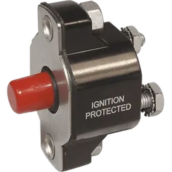 Blue Sea Systems Medium Duty Push Button Reset Only Circuit Breaker 50A