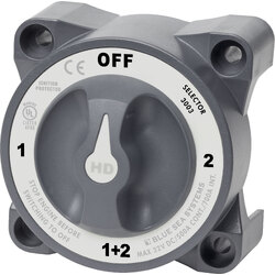Blue Sea Systems Hd-Series Heavy Duty Selector Battery Switch With Afd