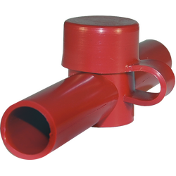 Cable Cap Dual Entry Red