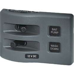 Blue Sea Systems Weatherdeck 12V Dc Waterproof Switch Panel - 2 Position
