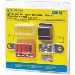 Blue Sea Systems St Blade Battery Terminal Mount Fuse Block Kit