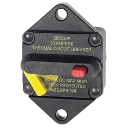 Blue Sea Systems Panel Mount 285-Series Circuit Breakers 30A
