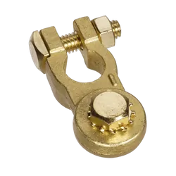 Projecta Heavy Duty Bolt Brass Battery Negative Terminal (Box 10)