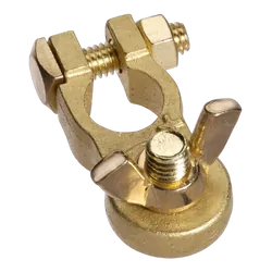 Projecta Heavy Duty Wingnut Brass Battery Positive Terminal (Blister 1)