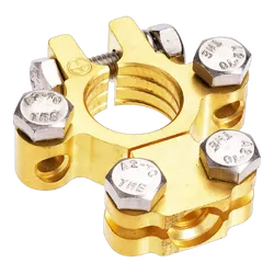 Projecta Forged Brass Saddle With Dual Auxiliary - Positive Terminal (Blister 1)