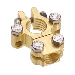 Projecta Forged Brass Heavy Duty Saddle With Dual Auxiliary - Negative Terminal (Blister 1)