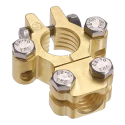 Projecta Forged Brass Heavy Duty Saddle With Dual Auxiliary - Positive Terminal (Blister 1)