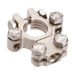 Projecta Satin Forged Brass Saddle With Dual Auxiliary - Negative Terminal (Bag 10)