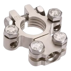 Projecta Satin Forged Brass Saddle With Dual Auxiliary - Positive Terminal (Blister 1)