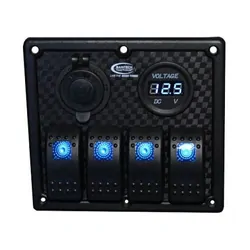 Baintech 4 Way Switch Panel (Blue LED)