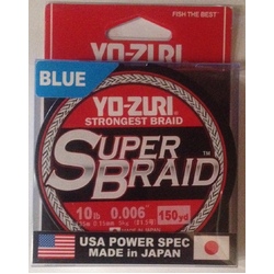 Yo-Zuri Super Braid 150yd - 10lb Blue