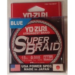 Yo-Zuri Super Braid 150yd - 15lb Blue