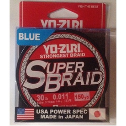 Yo-Zuri Super Braid 150yd - 30lb Blue
