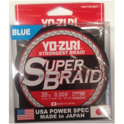 Yo-Zuri Super Braid 300yd - 20lb Blue
