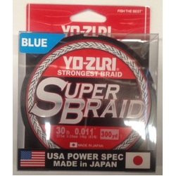Yo-Zuri Super Braid 300yd - 30lb Blue