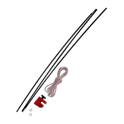 Wildtrak Swag Pole Repair Kit 90X.85Cm Inc 3 Poles + Cutter + 3M Cord