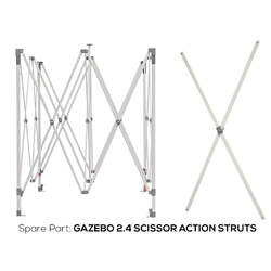 Wildtrak Premium Gazebo 2.4 Scissor Action Struts