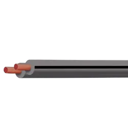 Grey 2mm Figure 8 Speaker Twin Core Cable (Sold Per Metre)