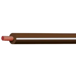 Brown/White 3mm Trace Single Core 30M (Spooled Length)