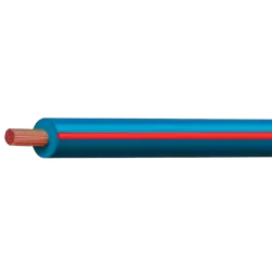Blue/Red 3mm Trace Single Core 100M (Spooled Length)