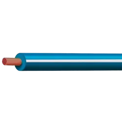 Blue/White 3mm Trace Single Core 100M (Spooled Length)