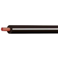 Black/White 3mm Trace Single Core 100M (Spooled Length)