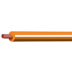 Orange/White 3mm Trace Single Core 100M (Spooled Length)