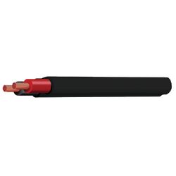 Black/Red 3mm Twin Core 500M Twin Sheath (Spooled Length)