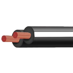 Black/White 3mm Figure 8 Twin Core 30M (Spooled Length)