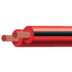 Black/Red 3mm Figure 8 Twin Core 30M (Spooled Length)
