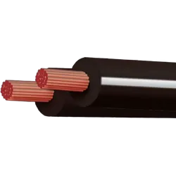 Black/White 3mm Figure 8 500M Twin Core (Spooled Length)