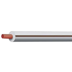 White/Brown 4mm Trace Single Core 30M (Spooled Length)