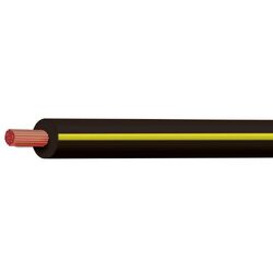 Black/Yellow 4mm Single Core 100M (Spooled Length)