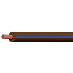 Brown/Blue 4mm Single Core 100M (Spooled Length)
