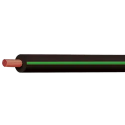 Black/Green 4mm Single Core (Sold Per Metre)