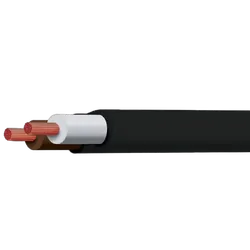 Brown/White 4mm Twin Core 30M Twin Sheath (Spooled Length)