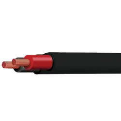 Black/Red 5mm Twin Core 30M Twin Sheath (Spooled Length)